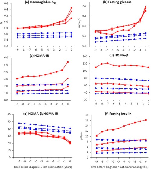 Metabolic changes before type 2 diabetes figure