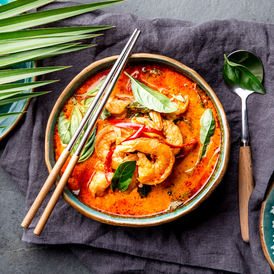 Food illustration for Thai restaurant options